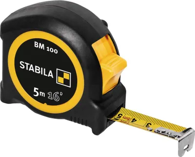 Immagine prodotto di Stabila BM 100 cm+inch 19567 Tape measure 5 m Acrylonitrile butadiene styrene
