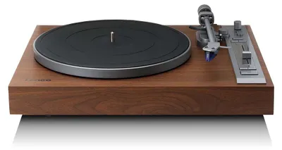 Produktbild von Lenco LBT-515WD - Premium Plattenspieler mit Direktantrieb, Ortofon 2M Blue Tonabnehmer und Bluetooth® - Holz