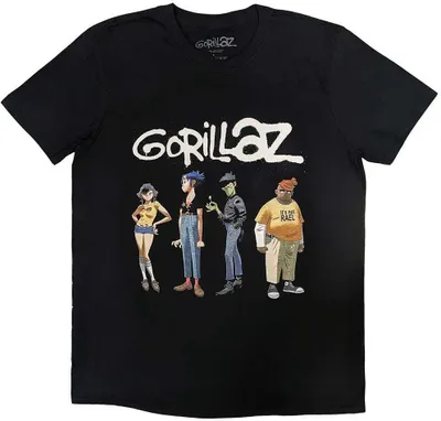 Produktbild von Gorillaz - "Group" T-Shirt für Herren/Damen Uni RO11106 (L) (Schwarz)