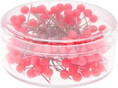 Produktbild von Rico Design Stecknadeln neonrosa 100 Stück