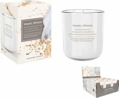 Immagine prodotto di Candela in vetro ANGEL WINGS 150g