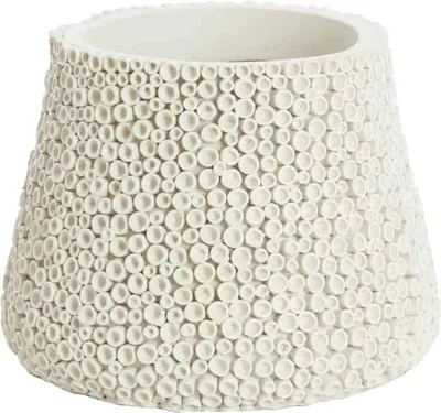 Produktbild von Light & Living - Vase Olvera - Weiß - Ø28x21cm