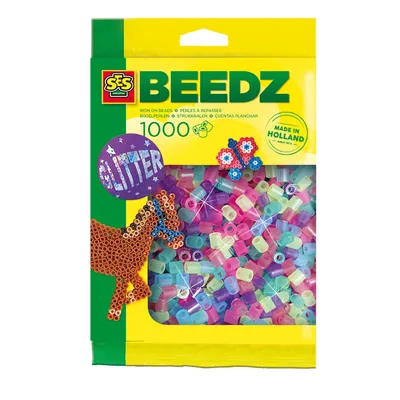 Immagine prodotto di Perline Colorate Glitter - Set Creativo per Bambini SES Creative