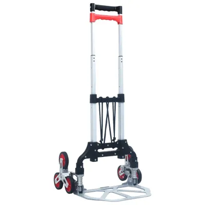 Zdjęcie produktu dla Vidaxl Traptrolley zusammenklappbar 70 kg Aluminium silberfarben