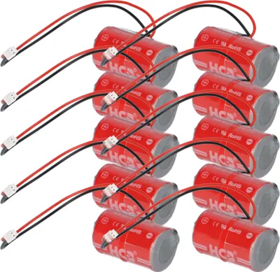 Produktbild von 10x Lithium Batterie ER14250M DOM Protector Schließzylinder kompatibel zu 298384
