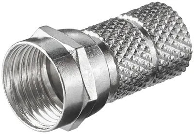 Immagine prodotto di goobay Aufdreh F Stecker 6,5 mm Zink (Bulk)