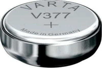 Obrázek produktu pro Varta V 377 1,55 V 27 mAh hodinkový článek stříbrný