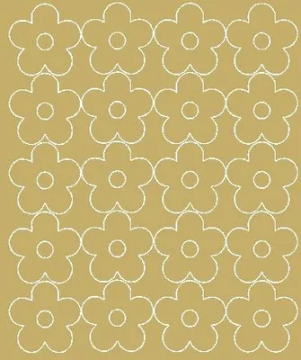 Immagine prodotto di Adesivi murali fiori, 20 pezzi, oro lucido