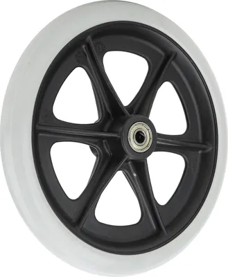 Image de Roues avant de fauteuil roulant 8 pouces, roues TPR pour personnes handicapées, accessoires pour fauteuils roulants