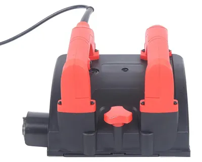 Obrázok produktu pre Brúska na betón – Elektrická murárska fréza – 1200 W – 1000–4000 otáčok/min – šírka frézovania 16 cm – hĺbka frézovania 1–4 mm – 26 frézovacích nástavcov – červená
