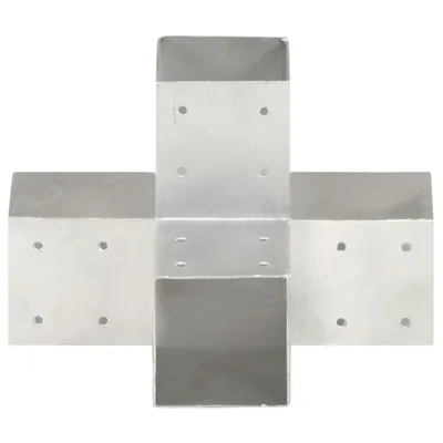 Produktbild von vidaXL Pfostenverbinder X-Form Verzinktes Metall 91 x 91 mm