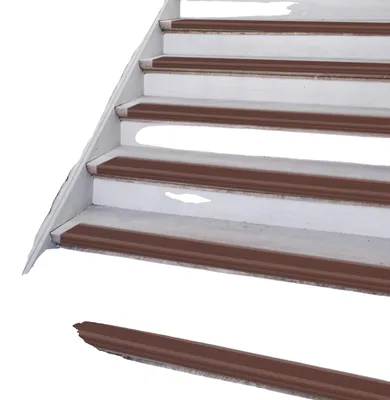 Produktbild von Rutschfeste Treppenstreifen, PVC-Material, 10m Länge, 5cm Breite, 2,5cm Dicke, abriebfest