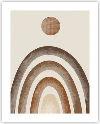 Produktbild von Poster - Poster ohne Rahmen - Stück geometrisch Boho - 40x50 cm - Wand Bild - Wanddeko - Wandbilder - Kunstposter - Wandposter - Bilder - Kunstdruck - Wanddekoration - Wandbild - P2XPA40x50-4841
