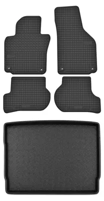 Immagine prodotto di Tappetini gomma SolidTread + bagagliaio per Volkswagen Golf V 2005-2009 5 pezzi