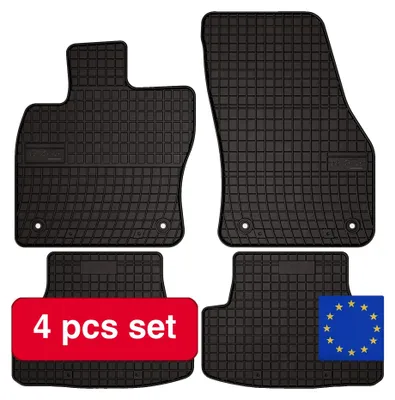 Immagine prodotto di Tappetini per auto, in gomma resistente, facili da pulire, colore nero