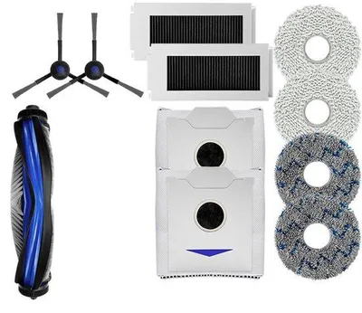 Image de Filtres propres pour Ecovacs N30 PRO, HEPA, sac à poussière, brosse de tête