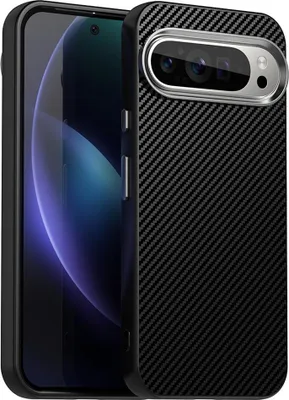Produktbild von Hülle für Google Pixel 9 Pro XL - Phonesta IMD Carbon Fiber Back Cover - Schwarz