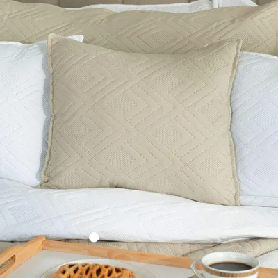 Immagine prodotto di Fodera per cuscino decorativa a spina di pesce Avila 40x40 Beige