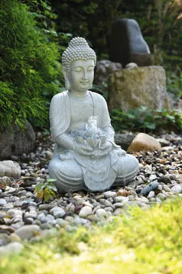 Produktbild von Teichfigur HEISSNER Tempelfigur 24 x 31 x 48 cm