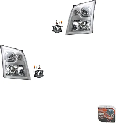 Produktbild von Scheinwerfer Satz + Osram Night Breaker Laser passend für Ford Transit 06 07/06 8200074008 6202E1 00006202E1 6710027 0000620639 620639 00006206 Johns