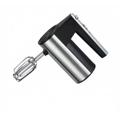 Handmixer,Edelstahl Stabmixer mit 5 Geschwindigkeitsstufen,300W Handrührer,Küchenmixer mit 2 Quirle und 2 Knethaken