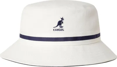 Kangol Bucket Hat Flapper Stripe Lahinch in weiß