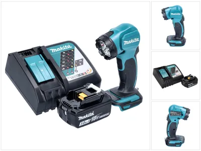 Produktbild von Makita DEADML 815 RF1 LED Akku Handleuchte 14,4 - 18 V 160 lm + 1x Akku 3,0 Ah + Ladegerät