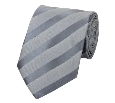 Produktbild von Fabio Farini - 1 Stück Graue Herren Krawatten - klassische Männer Schlipse in 8cm Breite Breit (8cm), Grau Dunkelgrau Struktur - Titanium