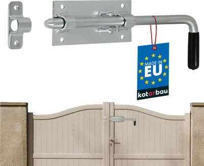 Obrázok produktu pre KOTARBAU® Garážová skrutka 320 mm Pozinkovaná strieborná s gumovou rukoväťou