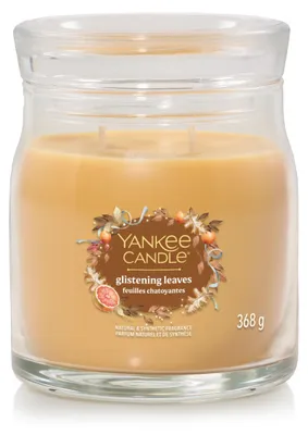 Productafbeelding van Yankee Candle Glistening Leaves, kaars, geel, 1 stuk
