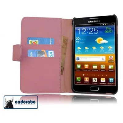 Produktbild von Cadorabo Hülle für Samsung Galaxy NOTE 1 Schutz Hülle in Rosa Handy Schutzhülle Book Case Etui Cover