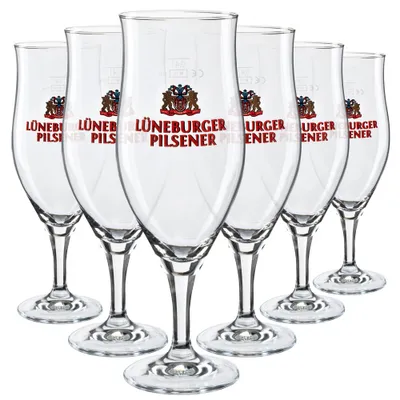 Produktbild von 6x Lüneburger Pilsener, Pokal 0,3 l