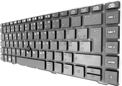 Produktbild von DEUTSCHE - Tastatur mit TrackPoint Ohne Rahmen kompatibel für HP P/N: 686299-041