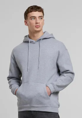 Produktbild von Urban Classics Herren-Kapuzenpullover mit Kapuze Restion hellgrau XL