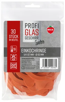 30 Gummiringe 54x67 mm Ø 60 mm für Einmachgläser