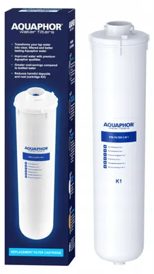 Image de Cartouche AQUAPHOR K1 - Filtre à eau 2 en 1 à charbon actif Aqualen & polypropylène