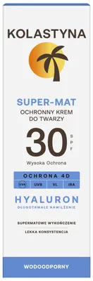 Immagine prodotto di Kolastyna Sun, Crema viso protettiva Super Mat SPF 30, 50 ml