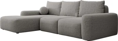 Produktbild von Selsey Carnos - Ecksofa mit Schlaffunktion, Balancekissen, Chenillebezug, Dunkelgrau, linksseitig