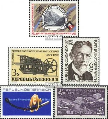 Produktbild von Briefmarken Österreich 1979 Mi 1619,1620,1621,1622,1623 (kompl.Ausg.) gestempelt Sondermarken