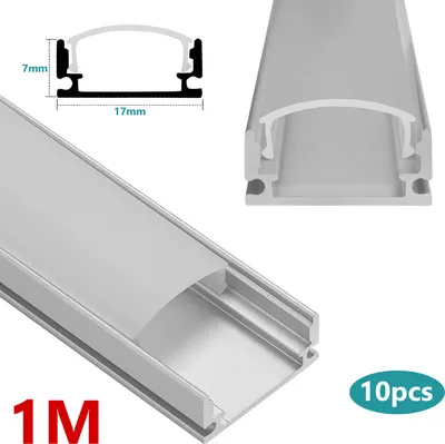 Produktbild von SWANEW 10x1m LED Aluminium Profil LED Leiste Leiste Inner Alu Schiene Modelle,U-form