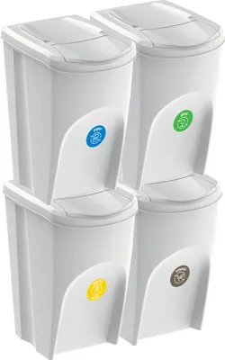 Immagine prodotto di Portarifiuti Prosperplast SORTIBOX 4 x 35 l cenerino
