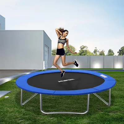 Produktbild von YZNAHRE Trampolin Randabdeckung Ø305 cm Trampolin Umrandung Federschutz Randschutz Reißfest UV-beständig Federabdeckung Abdeckung Trampolin Ersatzteile (Blau)