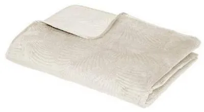 Produktbild von Tagesdecke Leaf Ivory 240cm x 260cm Velour
