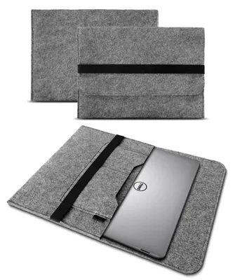 Produktbild von Sleeve Hülle für Dell XPS 13 Tasche Filz Laptop Cover Notebook 13 - 14 Zoll CaseFarben:Grau