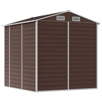 Produktbild von vidaXL Gartenhaus Braun 191 x 215 x 198 cm Verzinkter Stahl