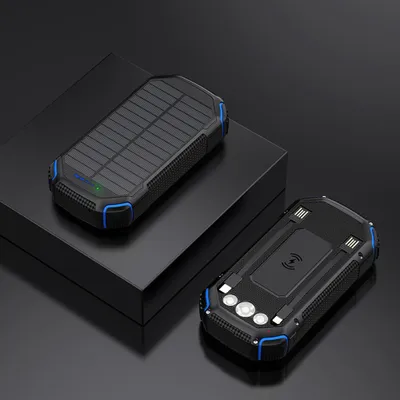 Produktbild von BOT Solar-Powerbank SP3 1 Panel 30000mAh blau