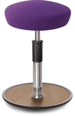 Produktbild von Sitz- Stehhocker Free Regular Hutsitz Gestrick Purpur chrom /Natur.