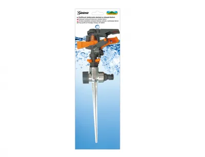 Image de Pulvérisateur rotatif en plastique Nohel Garden avec pointe en zinc