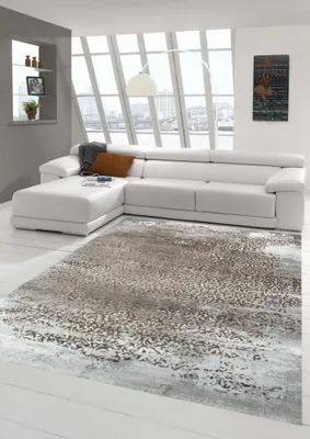 Immagine prodotto di Tappeto di design e moderno Tappeto per soggiorno vintage in beige grigio Dimensioni - 120 x 170 cm