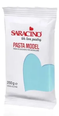Image de Pâte à modeler bleu clair pour bébé, 250 g - Saracino